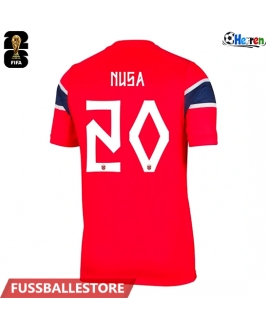 Günstige Norwegen Antonio Nusa #20 Heimtrikot WM 2026 Kurzarm